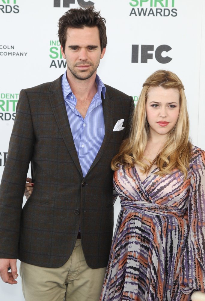 David Walton;Majandra Delfino;<br>The 2014 Film Independent Spirit Awards - Arrivals
