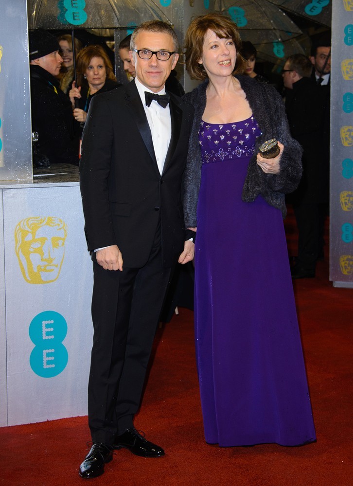 Christoph Waltz;Judith Holste;<br>The 2013 EE British Academy Film Awards - Arrivals