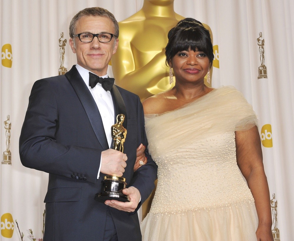 Christoph Waltz;Octavia Spencer;<br>The 85th Annual Oscars - Press Room