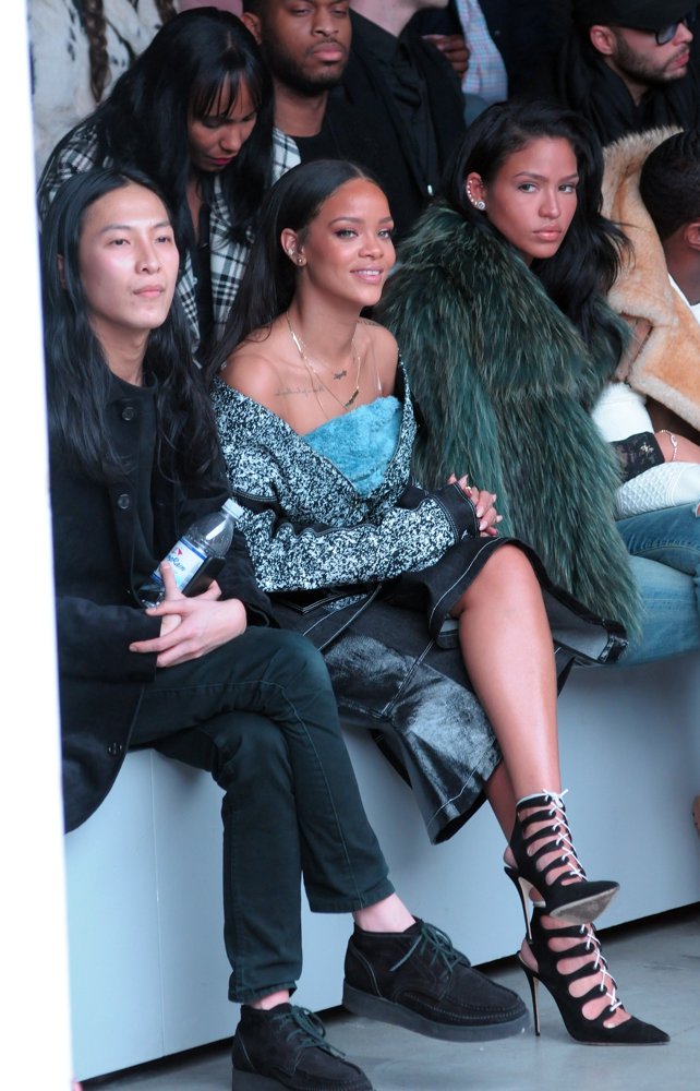Alexander Wang;Rihanna;<br>Mercedes Benz Fashion Week 2015 - Kanye West and Adidas Originals - Inside