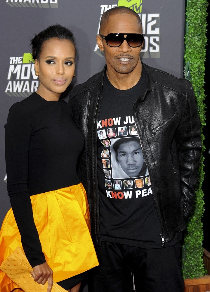 Kerry Washington;Jamie Foxx;<br>2013 MTV Movie Awards - Arrivals