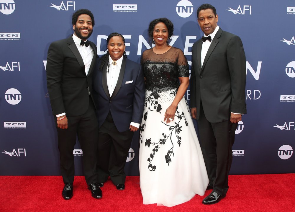 Malcolm Washington;Katia Washington;Pauletta Pearson;Denzel Washington;<br>2019 AFI Life Achievement Award Gala Honoring Denzel Washington