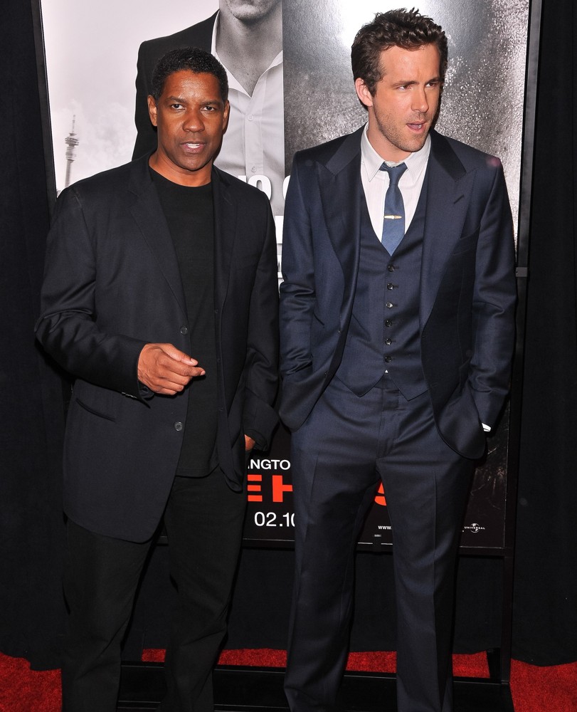 Denzel Washington;Ryan Reynolds;<br>The Safe House Premiere - Arrivals