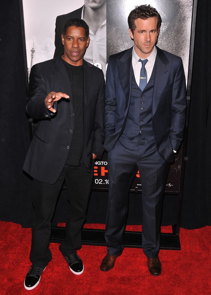 Denzel Washington;Ryan Reynolds;<br>The Safe House Premiere - Arrivals