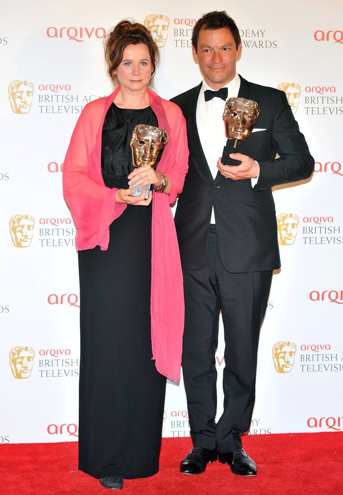 Emily Watson;Dominic West;<br>The 2012 Arqiva British Academy Television Awards - Winners Board