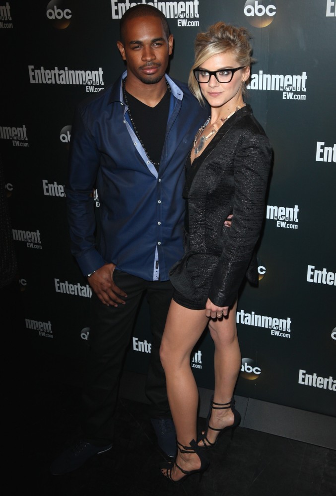 Damon Wayans Jr.;Eliza Coupe;<br>Entertainment Weekly and ABC TV Celebrate The New York Upfronts with A VIP Cocktail Party - Arrivals