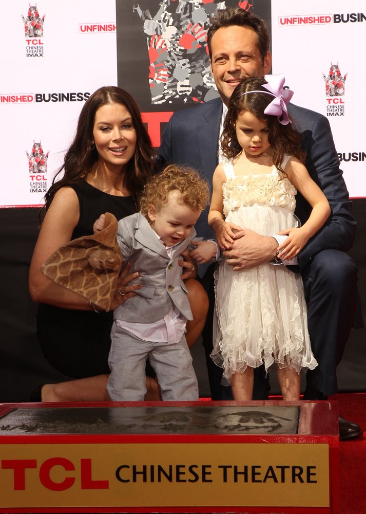Kyla Weber;Vernon Lindsay Vaughn;Locklyn Kyla Vaughn;Vince Vaughn;<br>Vince Vaughn Handprints and Footprints Ceremony