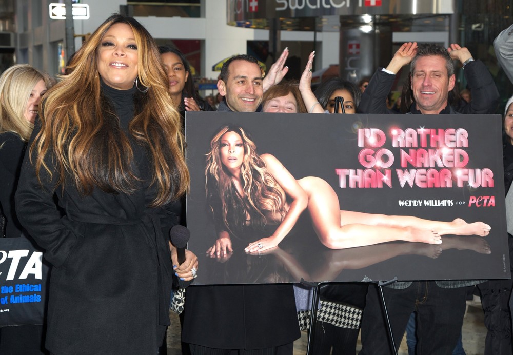 Wendy Williams;<br>Wendy Williams Unveils Her Nude PETA Campaign