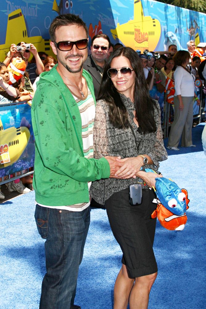 David Arquette;Courteney Cox;<br>Finding Nemo Submarine Voyage Opening - Arrivals