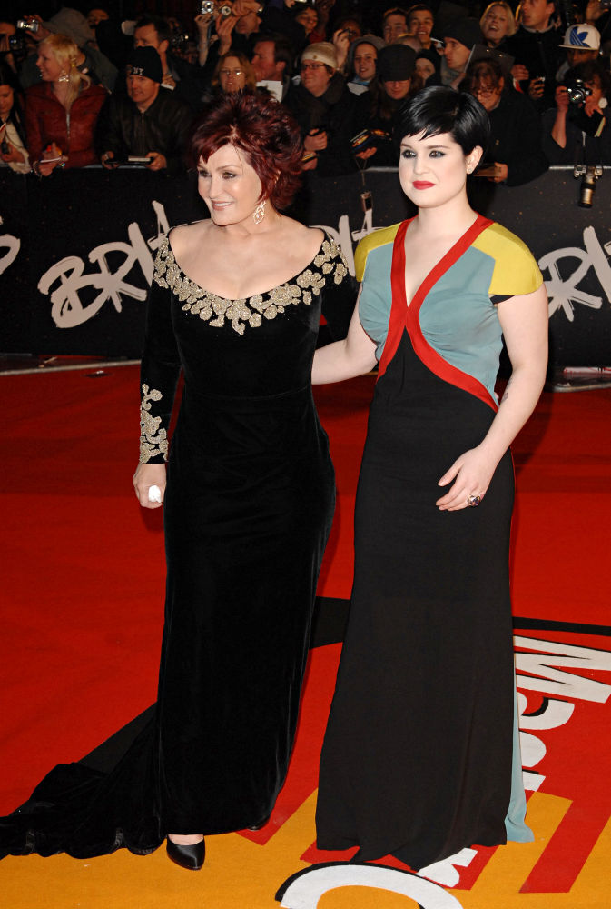 Sharon Osbourne;Kelly Osbourne;<br>The Brit Awards 2008 - Red Carpet Arrivals