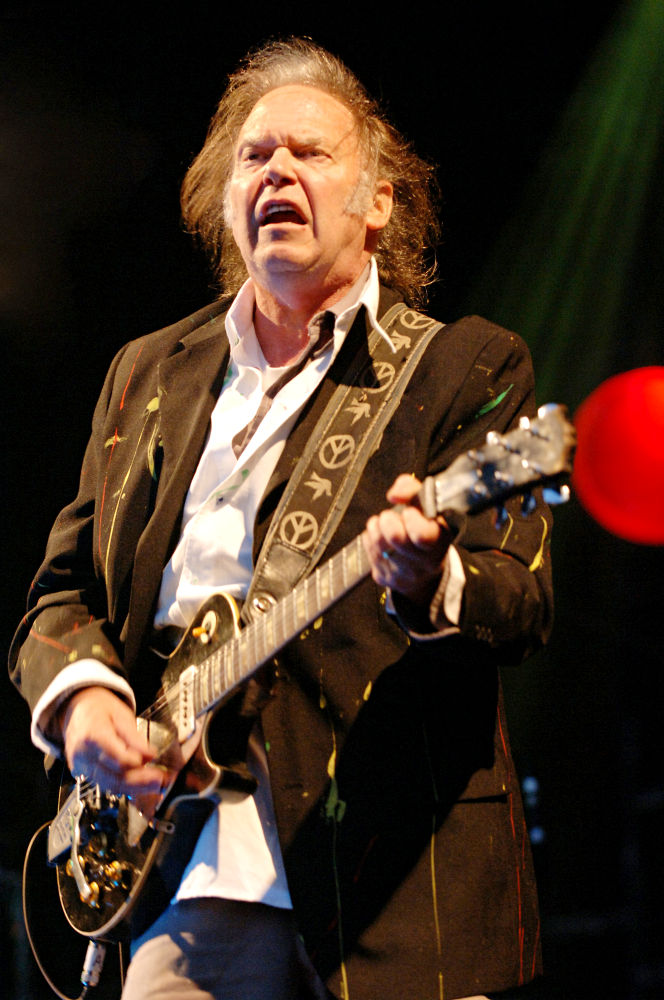 Neil Young;<br>Performs at The Hop Farm Festival