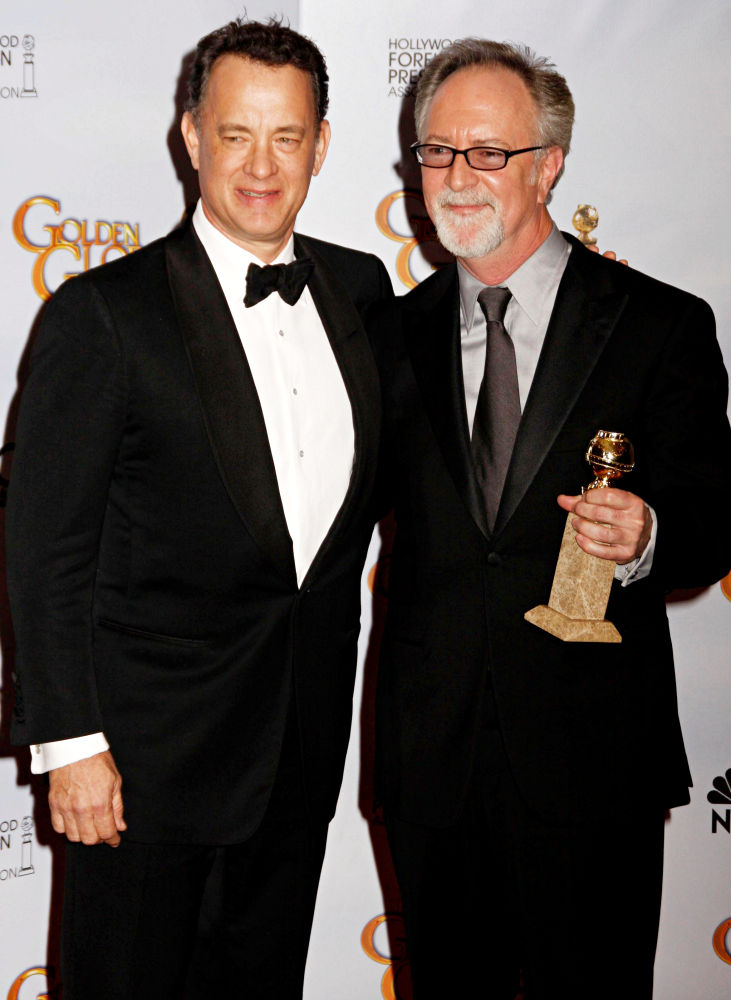 Tom Hanks;Gary Goetzman;<br>66th Annual Golden Globe Awards - Press Room