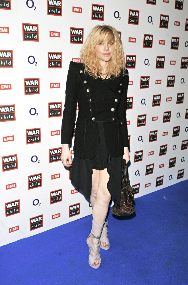 Courtney Love;<br>Courtney Love arrives for the WarChild COldplay/Killers concert afor The 2009 Brit Awards