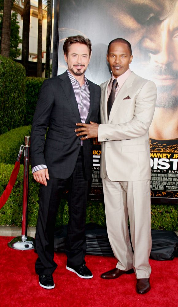 Robert Downey Jr.;Jamie Foxx;<br>Premiere of 'The Soloist'