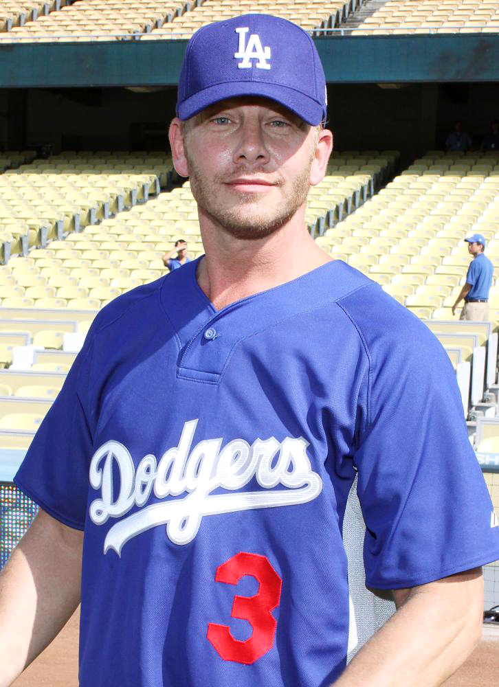 Ian Ziering;<br>The Dodger's Stadium Hosts A Hollywood Stars Game Night