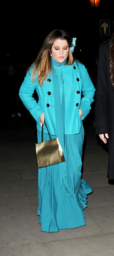 Lisa Marie Presley;<br>Lisa Marie Presley arrives at Sarah Ferguson, Duchess of York, 50th Birthday Party