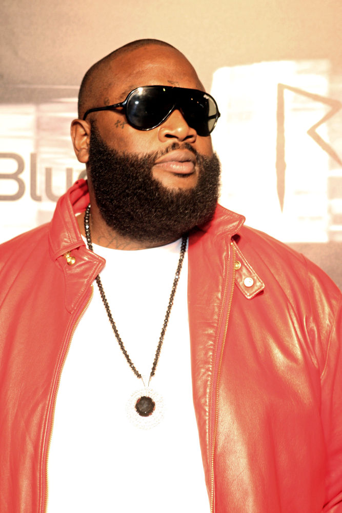 Rick Ross;<br>Rihanna's album release party for her new Album 'Rated R'