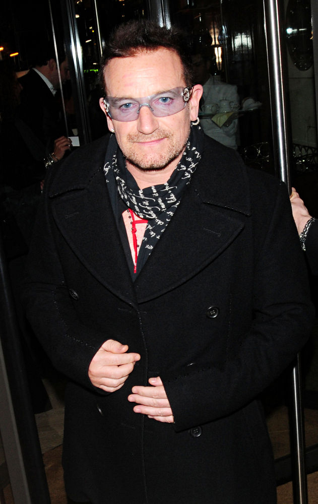 Bono;<br>Bono of U2 leaves Cipriani Restaurant