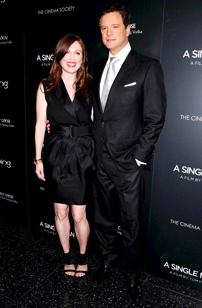 Colin Firth;Julianne Moore;<br>A special screening of 'A Single Man' hosted by The Cinema Society and Bing