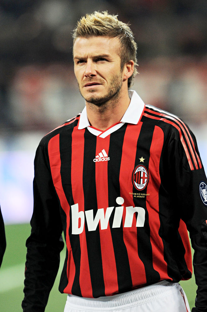 David Beckham Picture 57 - AC Milan's midfielder David Beckham before ...