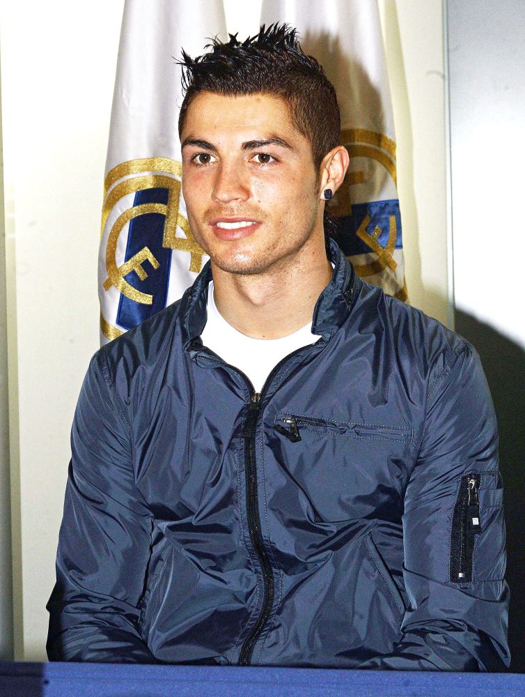 Cristiano Ronaldo;<br>Press Conference announcing an agreement between Real Madrid and their home city's communities