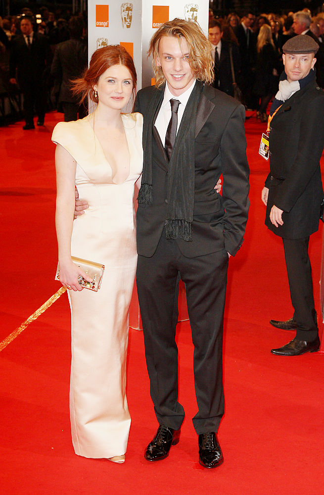 Bonnie Wright;Jamie Campbell Bower;<br>The Orange British Academy Film Awards (BAFTA Awards) - Arrivals