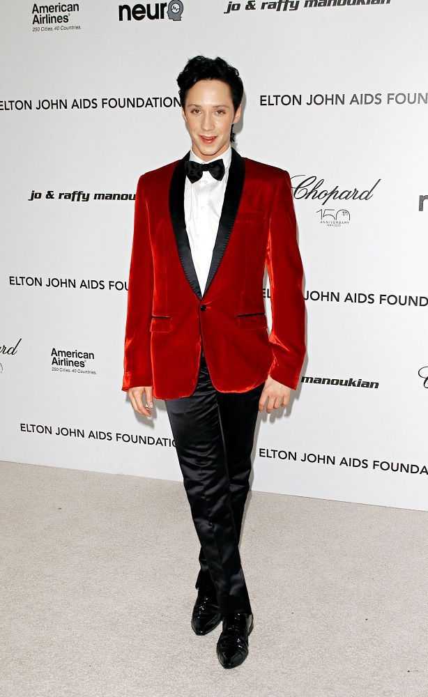 Johnny Weir;<br>18th Annual Elton John AIDS Foundation Academy Awards (Oscars) Viewing Party - Arrivals