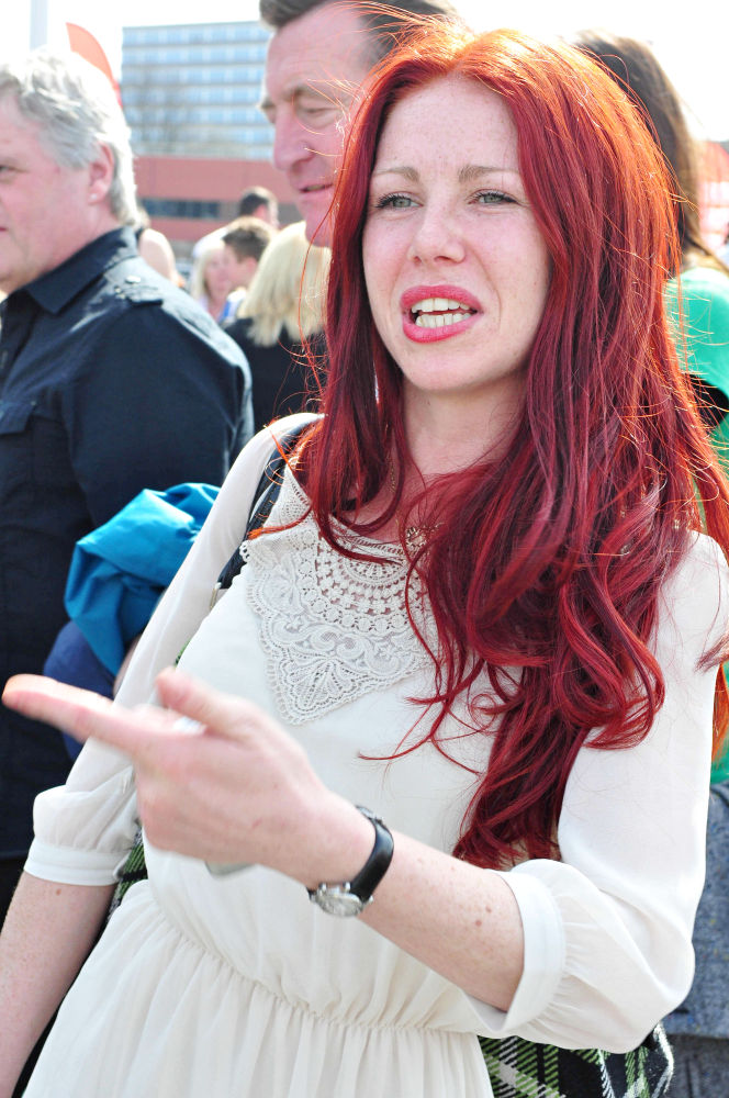 Monica Ward;<br>Monica Ward Queues for The 1st Day of 'The X Factor' Series 7 Auditions