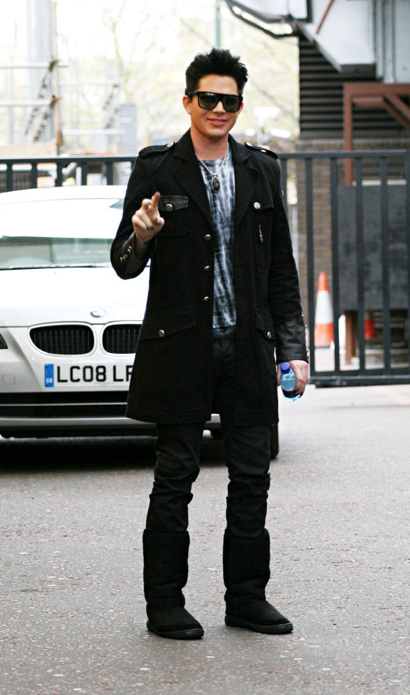 Adam Lambert;<br>Adam Lambert outside The ITV Studios