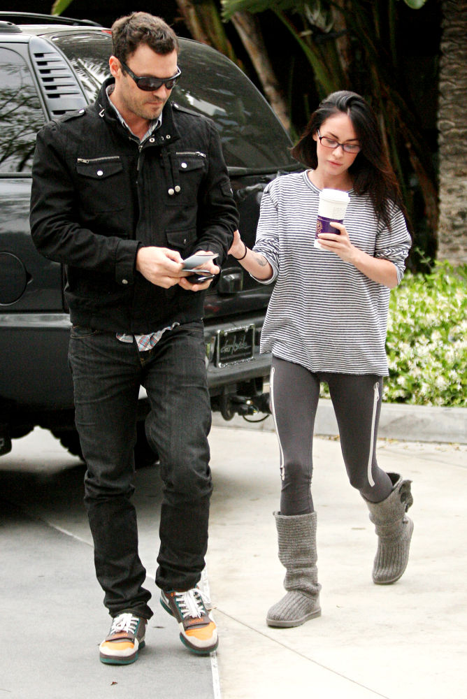 Brian Austin Green;Megan Fox;<br>Celebrities Arriving at The Staples Center to Watch The Phoenix Suns vs L.A. Lakers Game 1