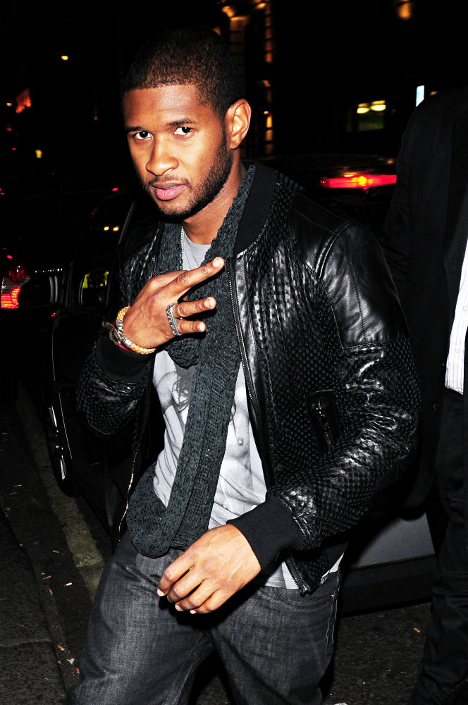 Usher in Usher Outside Nobu Restaurant.
