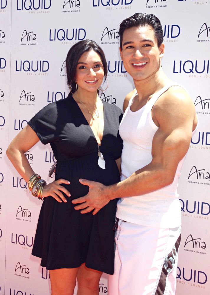 Courtney Mazza;Mario Lopez;<br>Mario Lopez Hosts The Day at Liquid Pool Lounge
