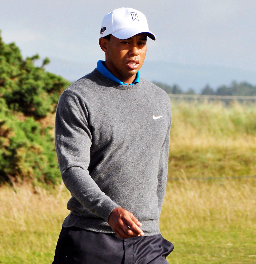 Tiger Woods;<br>Practice Day for The British Open Golf Championship