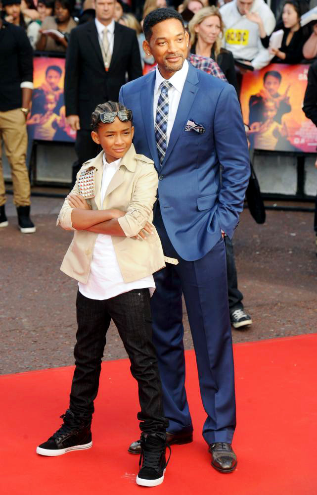 Jaden Smith;Will Smith;<br>UK Film Premiere of Karate Kid