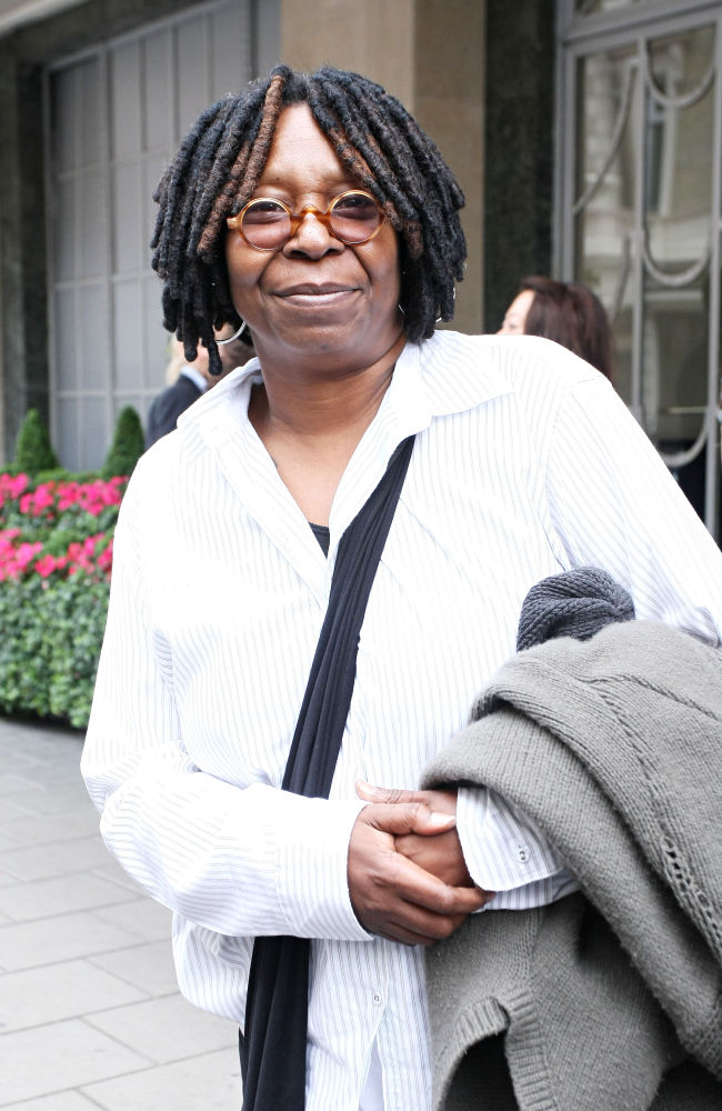 Whoopi Goldberg;<br>Whoopi Goldberg Outside Claridges Hotel in Central London