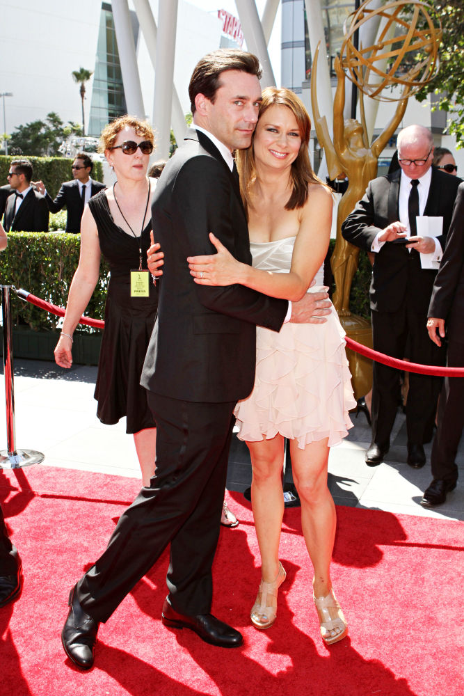 Jon Hamm;Mary Lynn Rajskub;<br>2010 Creative Arts Emmy Awards - Arrivals