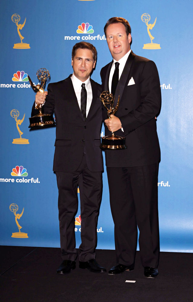 Dave Boone;Paul Greenberg;<br>The 62nd Annual Primetime Emmy Awards - Press Room
