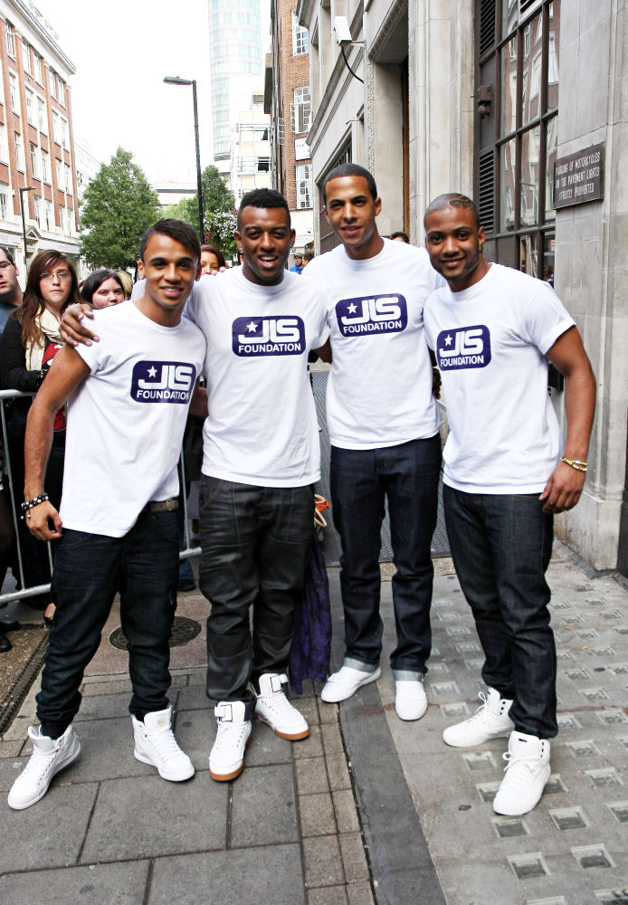 JLS;<br>Celebrities Outside The Radio One Studios