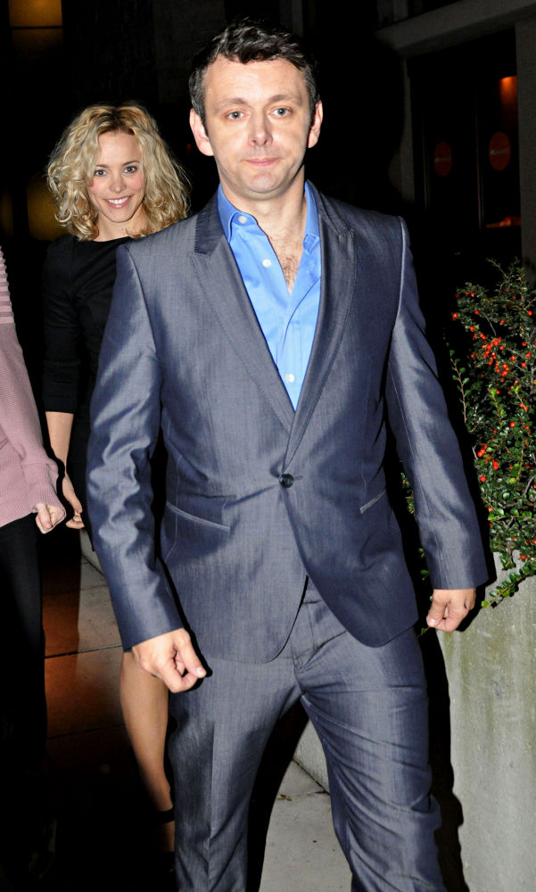 Rachel McAdams;Michael Sheen;<br>Rachel McAdams and Michael Sheen Leaving The Theatre After The Screening of 'Beautiful Boy'
