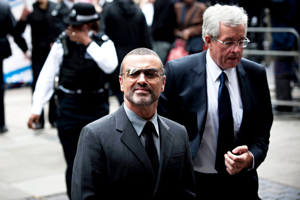 George Michael;<br>George Michael Arrives at Highbury Corner Magistrates Court to be Sentenced for Driving Offences