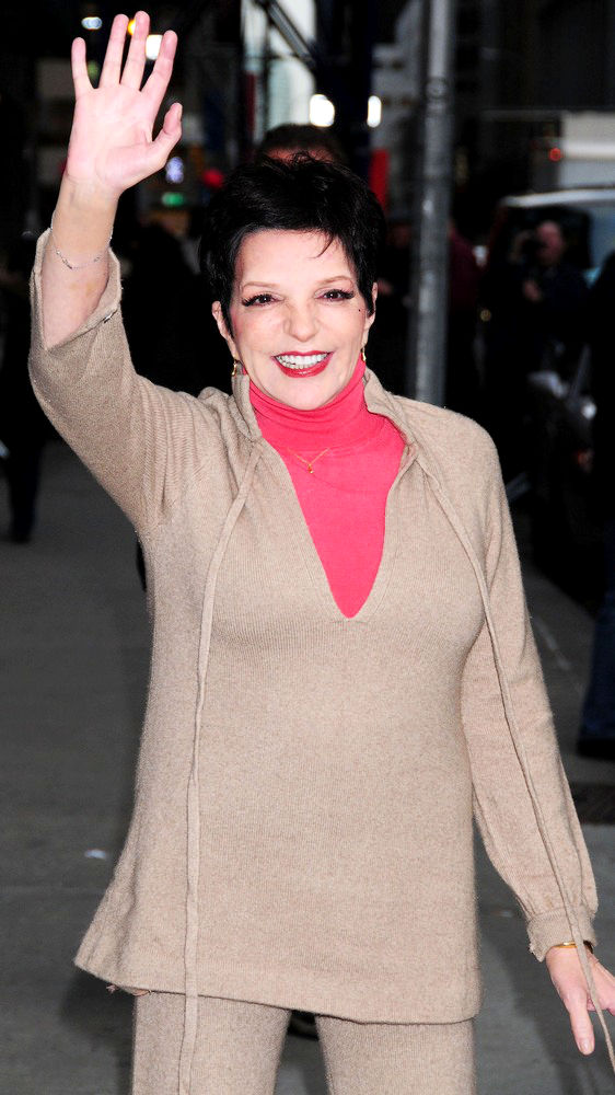 Liza Minnelli;<br>Celebrities Outside The Ed Sullivan Theater for 'The Late Show with David Letterman'