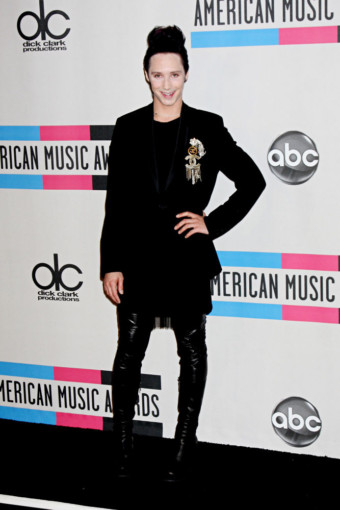 Johnny Weir;<br>2010 American Music Awards - Press Room