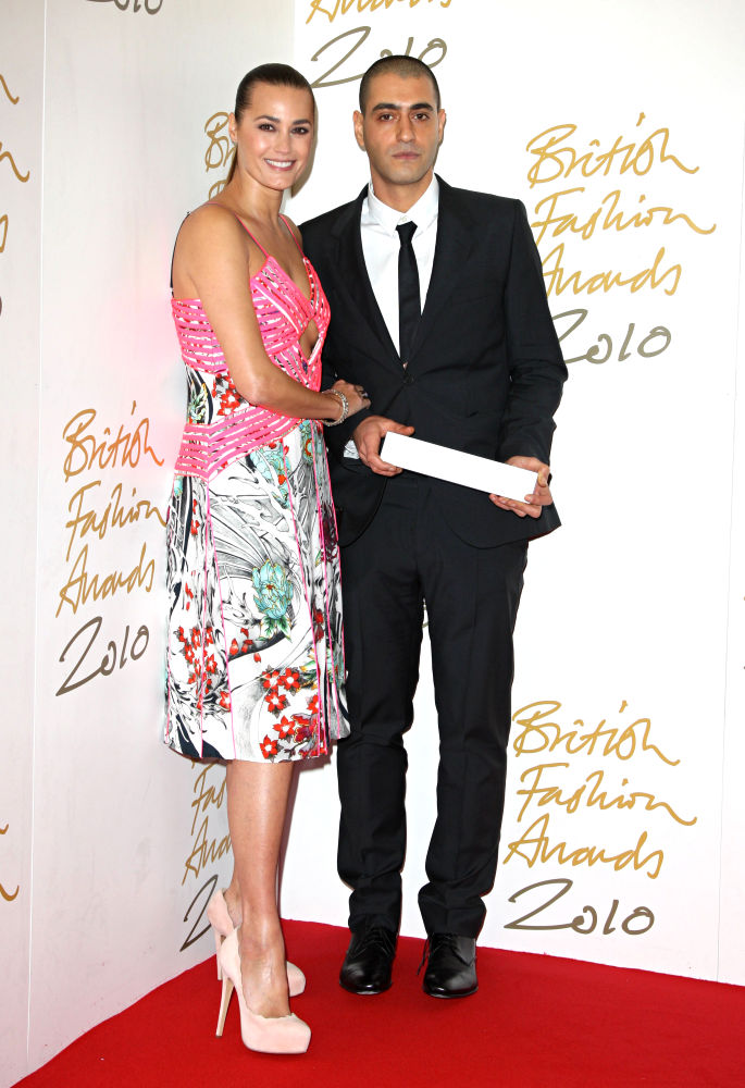 Yasmin Le Bon;Husam El Odeh;<br>The British Fashion Awards 2010 - Arrivals