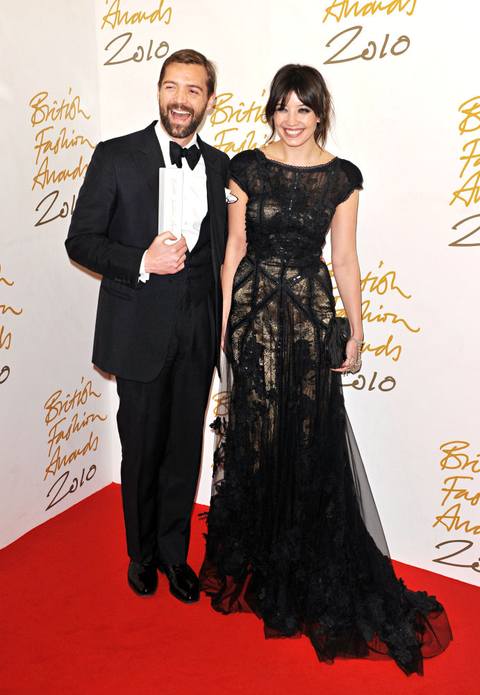 Patrick Grant;Daisy Lowe;<br>The British Fashion Awards 2010 - Arrivals