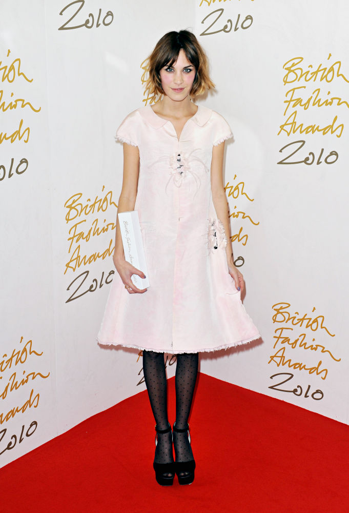 Alexa Chung;<br>The British Fashion Awards 2010 - Arrivals