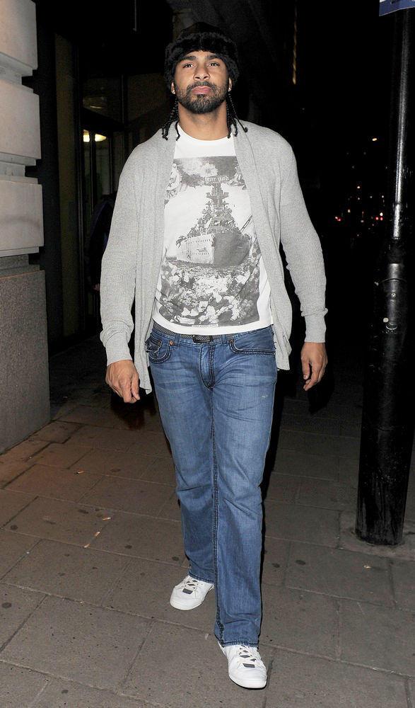 David Haye;<br>David Haye Arriving at Nobu Berkeley Restaurant