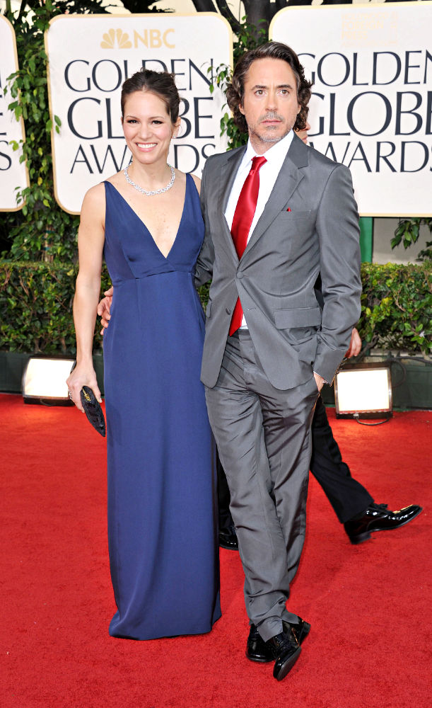Susan Levin;Robert Downey Jr.;<br>68th Annual Golden Globe Awards - Arrivals