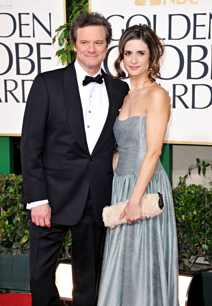 Colin Firth;Livia Giuggioli;<br>68th Annual Golden Globe Awards - Arrivals