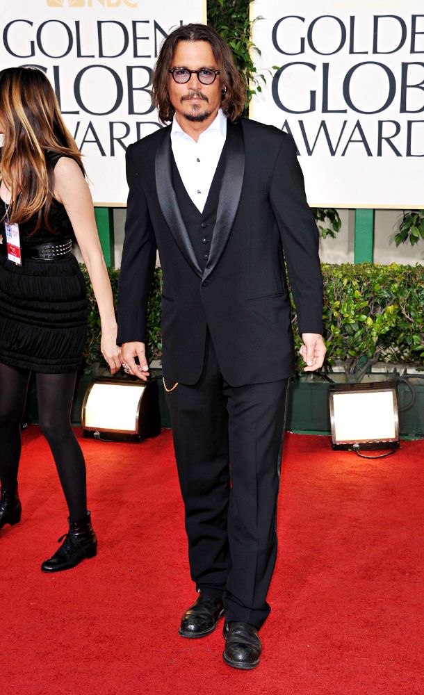 Johnny Depp;<br>68th Annual Golden Globe Awards - Arrivals
