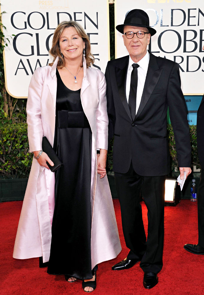 Jane Menelaus;Geoffrey Rush;<br>68th Annual Golden Globe Awards - Arrivals